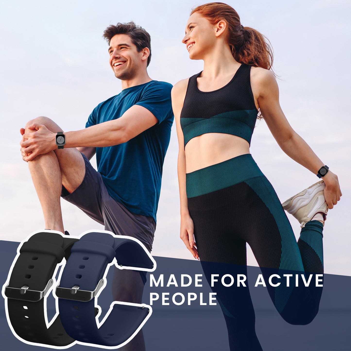 kwmobile Watch Strap for CMF Watch Pro 2 / Watch Pro 1 Bracelet Fitness Tracker Band Set Replacement Strap Smartwatch