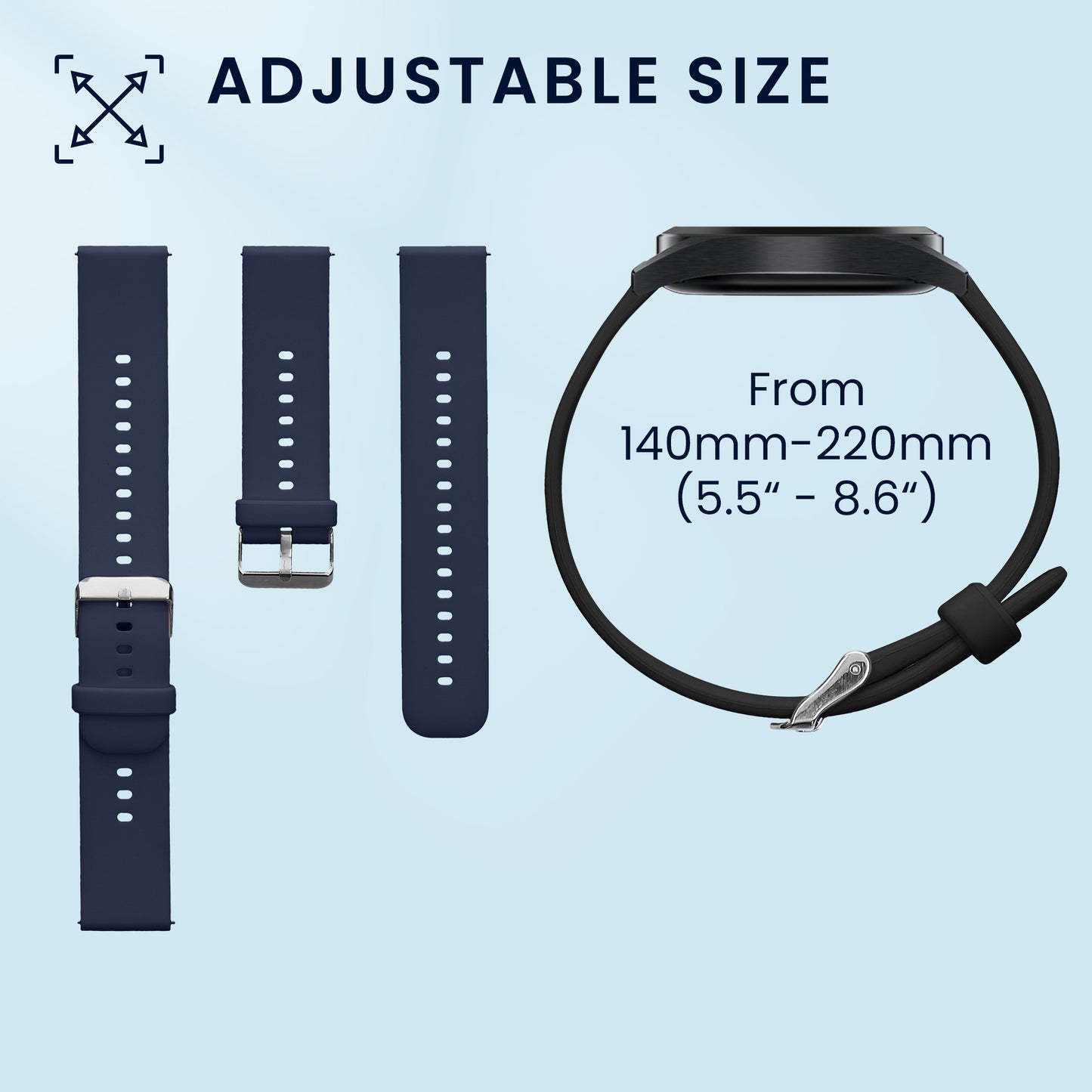 kwmobile Watch Strap for CMF Watch Pro 2 / Watch Pro 1 Bracelet Fitness Tracker Band Set Replacement Strap Smartwatch
