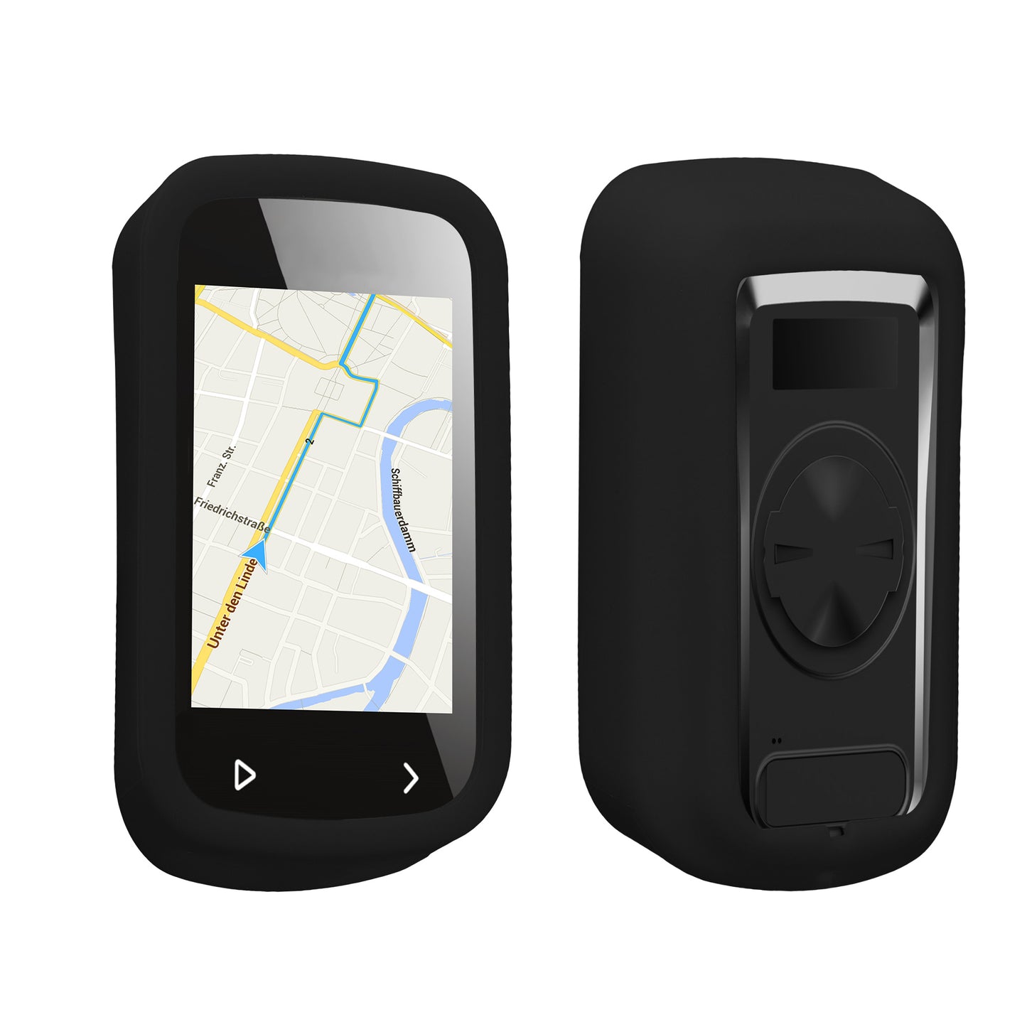 kwmobile Hülle kompatibel mit IGPSPORT BSC100S - Silikon GPS Fahrrad Case Schutzhülle Schwarz  