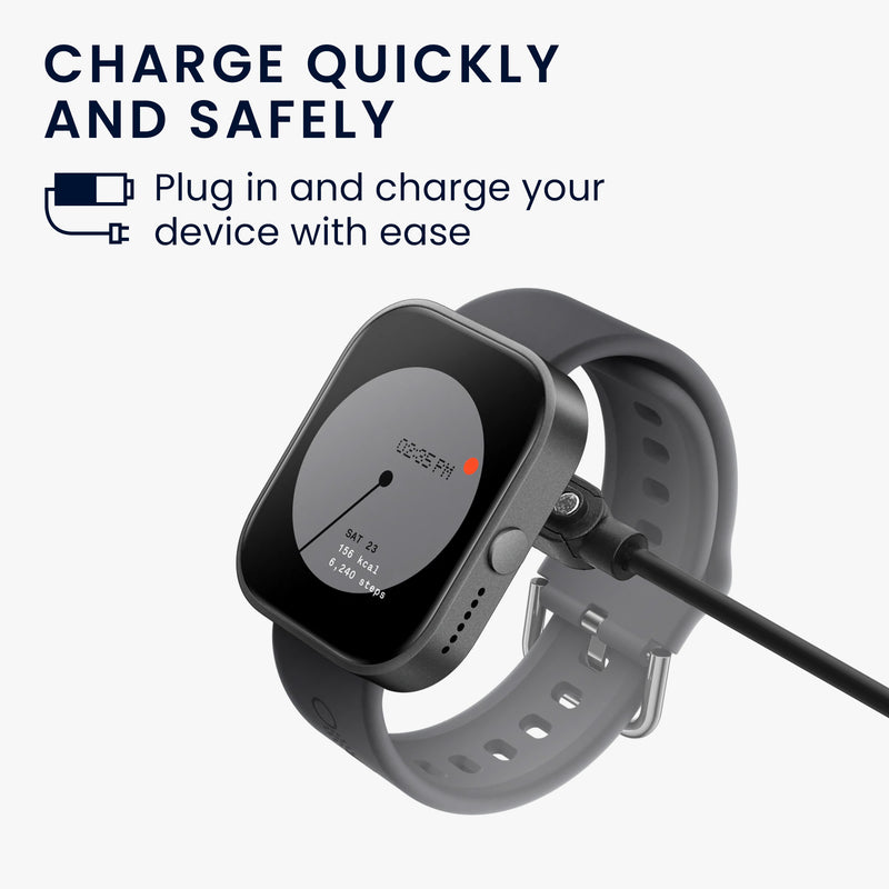 kwmobile USB Cable Charger compatible with CMF Watch Pro 2 / Watch 3 Pro Charging Cable Smart Watch Replacement Cable Fitness Tracker Charging Cable