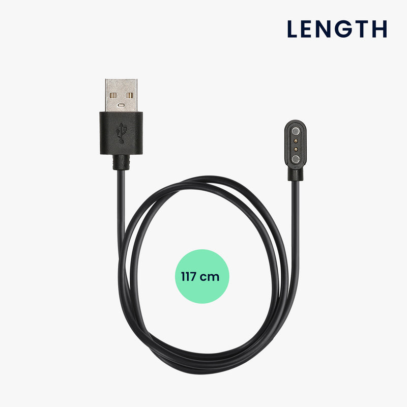 kwmobile USB Cable Charger compatible with CMF Watch Pro 2 / Watch 3 Pro Charging Cable Smart Watch Replacement Cable Fitness Tracker Charging Cable