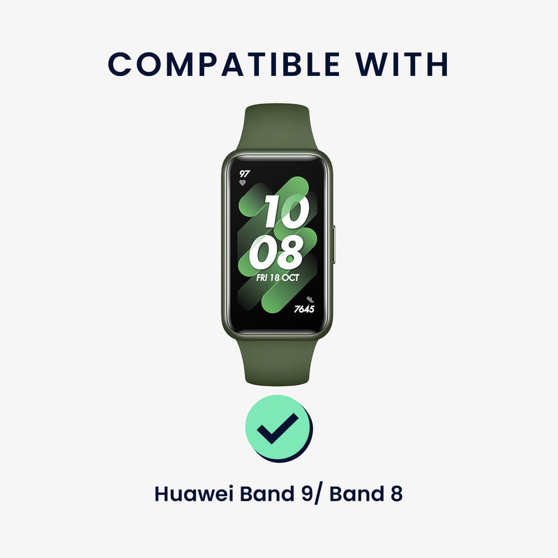 kwmobile Replacement Strap Compatible with Huawei Band 10 / 9 / 8 Strap Set with Magnetic Clasp