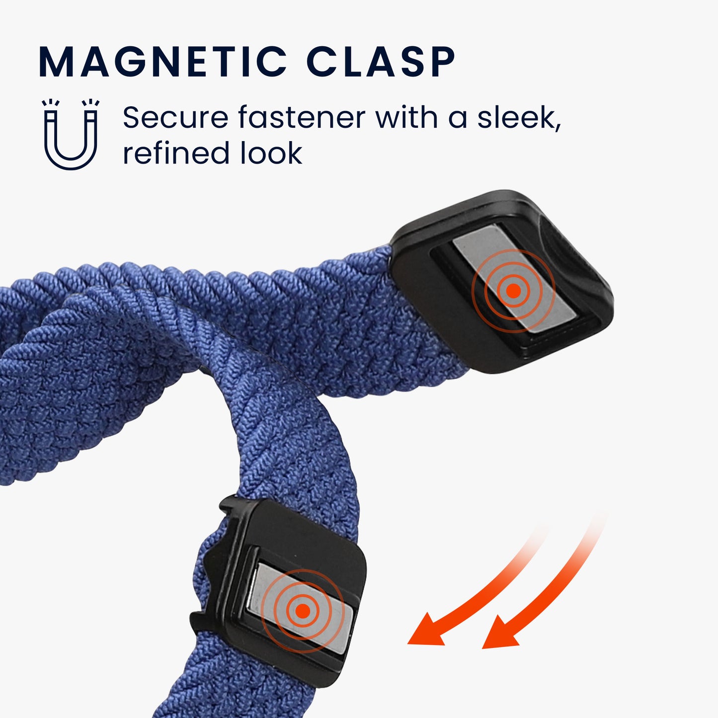 kwmobile Replacement Strap Compatible with Huawei Band 10 / 9 / 8 Strap Set with Magnetic Clasp