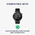 kwmobile Replacement Strap compatible with Huami 22mm Amazfit Bip 6 / Bip 5 Unity / Bip 5 / GTS 3 / Balance 2 / Helio Strap Band Set with Magnetic Clasp