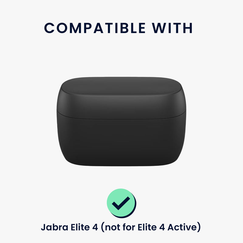kwmobile Case for Jabra Elite 4 Headphones Protective Cover with Carabiner