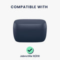 kwmobile Case for Jabra Elite 10 / E10 Cover - Headphone Protective Case with Carabiner