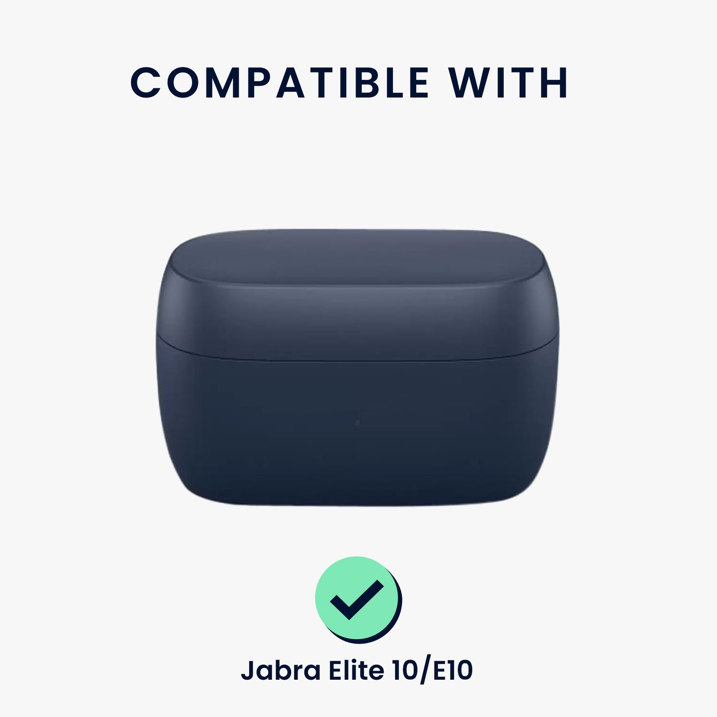 kwmobile Case for Jabra Elite 10 / E10 Cover - Headphone Protective Case with Carabiner