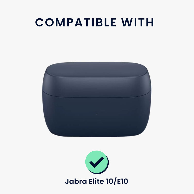 kwmobile Case for Jabra Elite 10 / E10 Cover - Headphone Protective Case with Carabiner