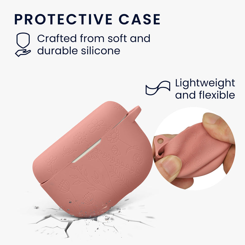 kwmobile Case for Jabra Elite 10 / E10 Cover - Headphone Protective Case with Carabiner