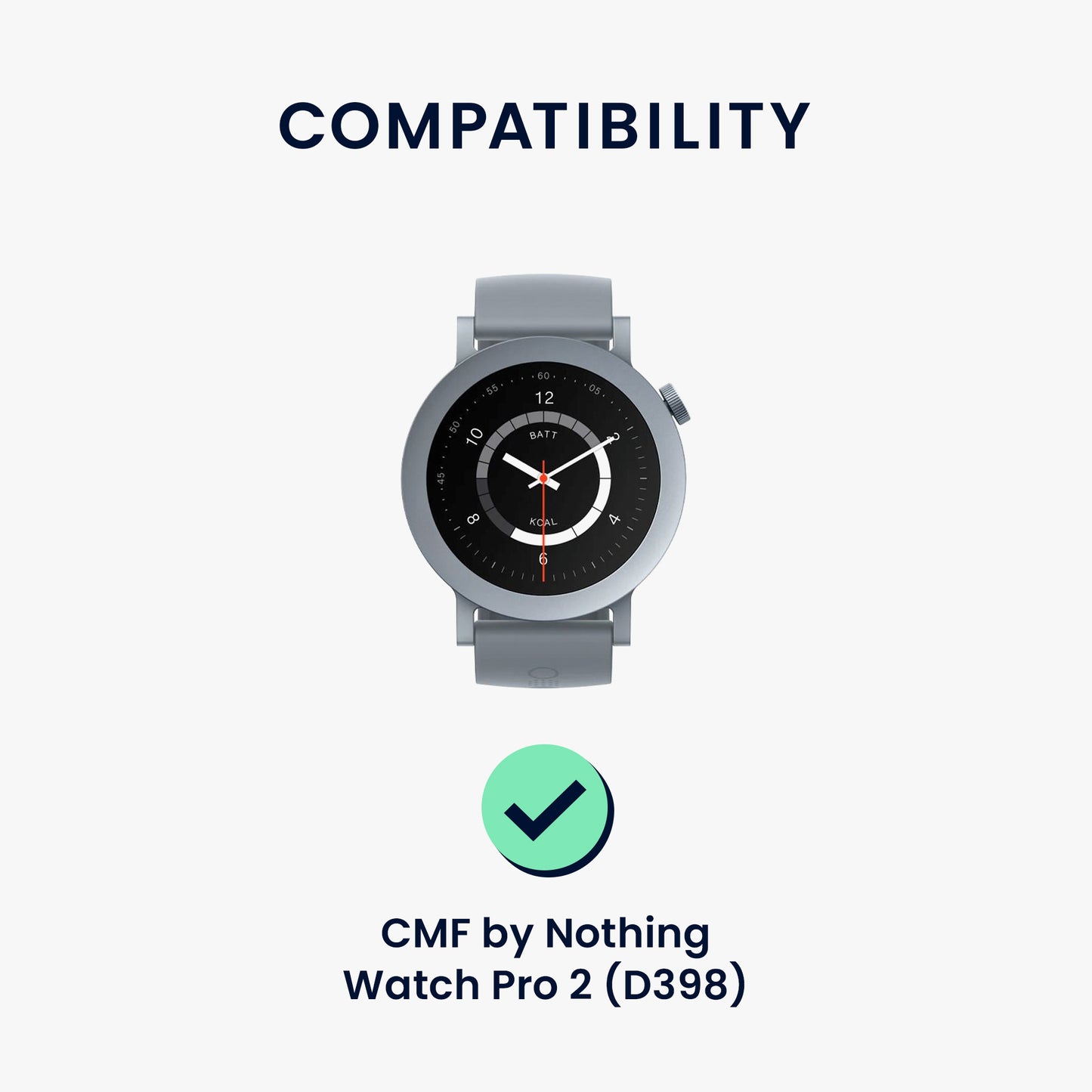 kwmobile Screen Protector compatible with CMF by Nothing Watch Pro 2 Film Protective Film for Fitness Tracker Robust Screen Protection