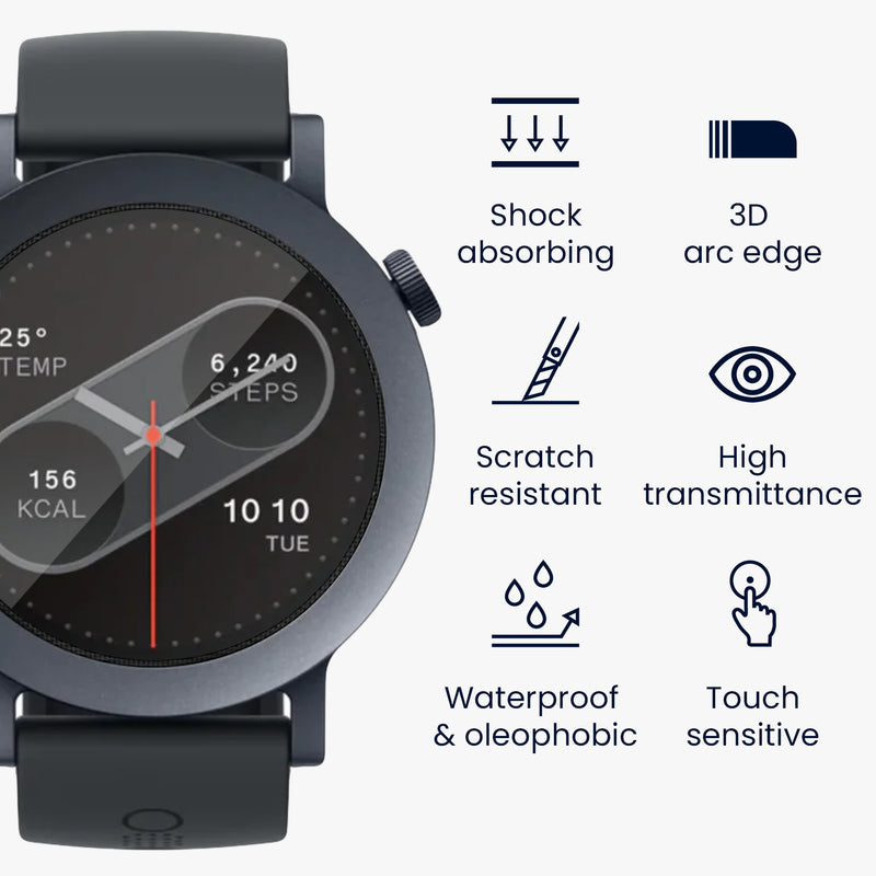 kwmobile Screen Protector compatible with CMF by Nothing Watch Pro 2 Film Protective Film for Fitness Tracker Robust Screen Protection