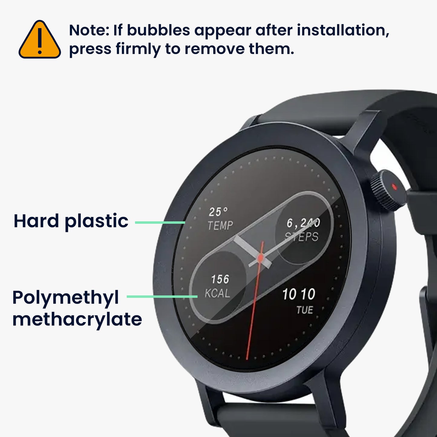 kwmobile Screen Protector compatible with CMF by Nothing Watch Pro 2 Film Protective Film for Fitness Tracker Robust Screen Protection