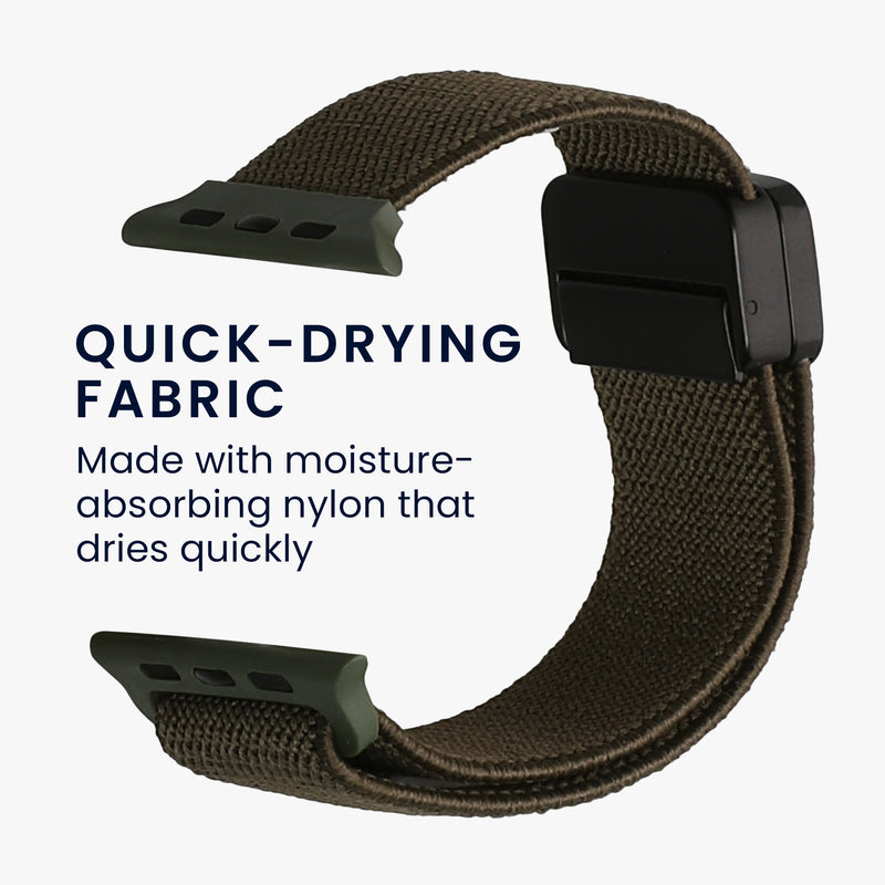 kwmobile Replacement Strap Compatible with Apple Watch SE 44mm iWatch 9/8/7/6/5/4/3 44mm Band with Magnetic Closure