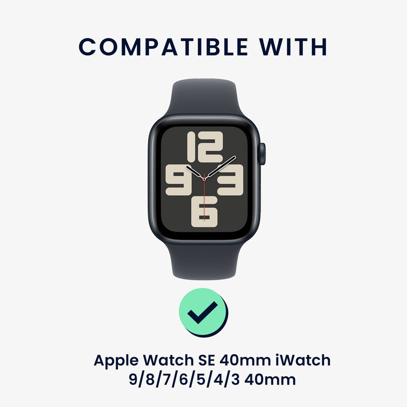 kwmobile Replacement Strap Compatible with Apple Watch SE 40mm iWatch 9/8/7/6/5/4/3 40mm Strap