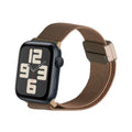 kwmobile Ersatzarmband kompatibel mit Apple Watch SE 40mm iWatch 9/8/7/6/5/4/3 40mm Armband - Nylonarmband mit Magnetverschluss - Beige Beige  