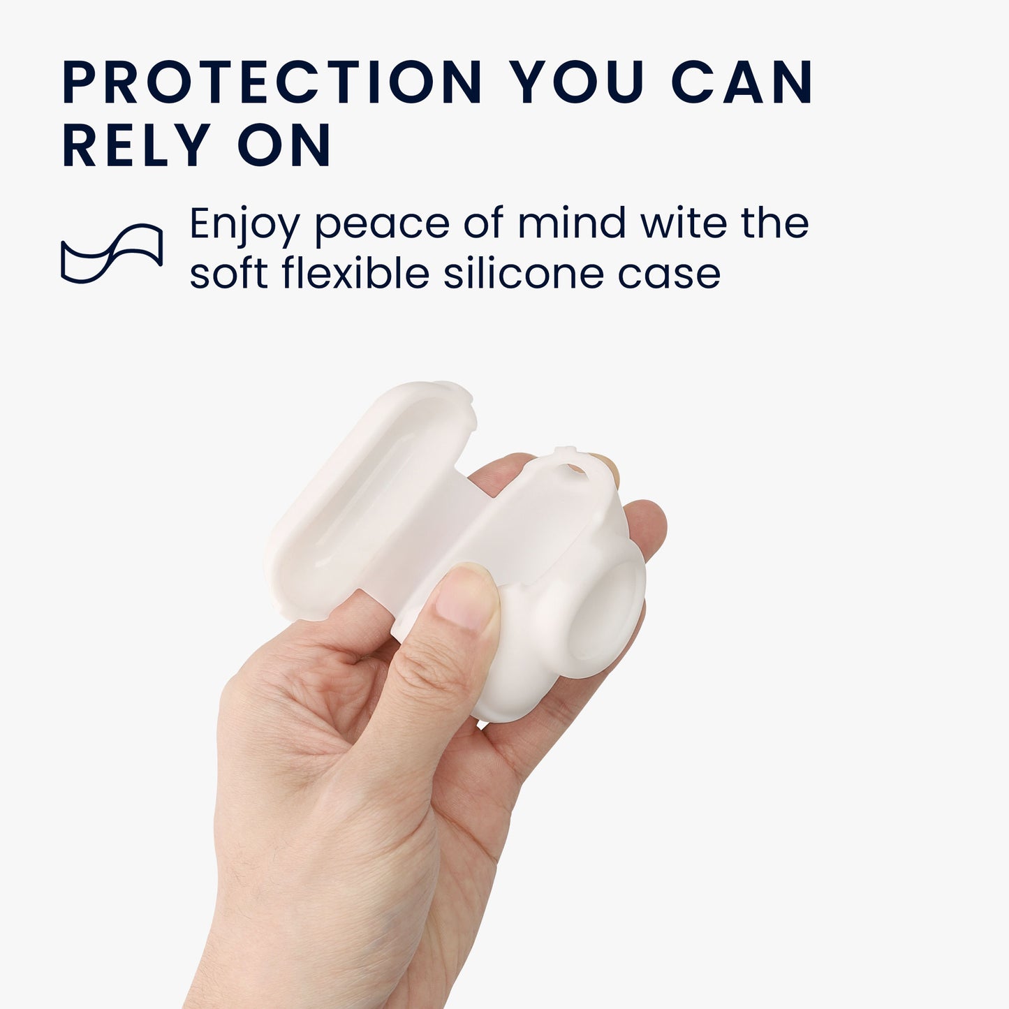 kwmobile 2-in-1 Case Compatible with Apple Airpods Pro 2 - Headphone Case Compatible with Airtag - Protective Cover with Carabiner