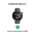 kwmobile Watch Strap for Huami Amazfit Balance A2286 Band Fitness Tracker Strap Set Replacement Band Smartwatch