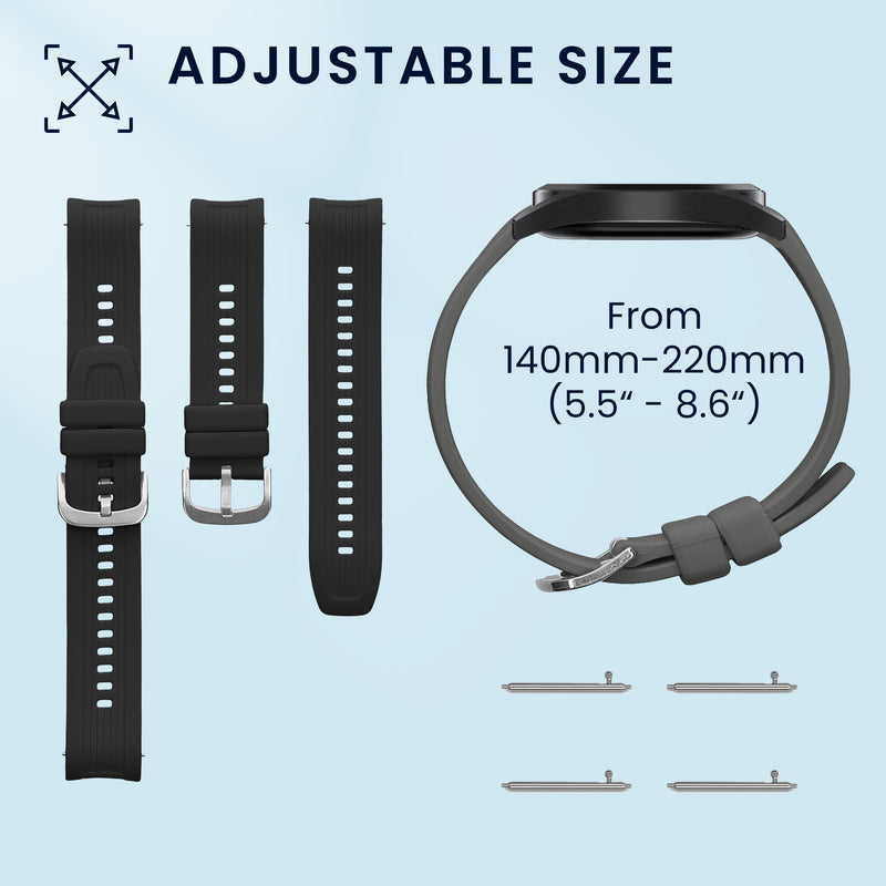 kwmobile Watch Strap for Huami Amazfit Balance A2286 Band Fitness Tracker Strap Set Replacement Band Smartwatch