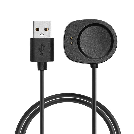 kwmobile USB Kabel Charger kompatibel mit Huami Amazfit Balance A2286 / Balance 2 A2429 / T-Rex 3 / Helio Strap Ladekabel - Smart Watch Ersatzkabel - Fitnesstracker Aufladekabel in Schwarz Schwarz  