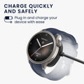 kwmobile USB Cable Charger compatible with Huami Amazfit Balance A2286 / Balance 2 A2429 / T-Rex 3 / Helio Strap Charging Cable - Smartwatch Replacement Cable - Fitness Tracker Charging Cable