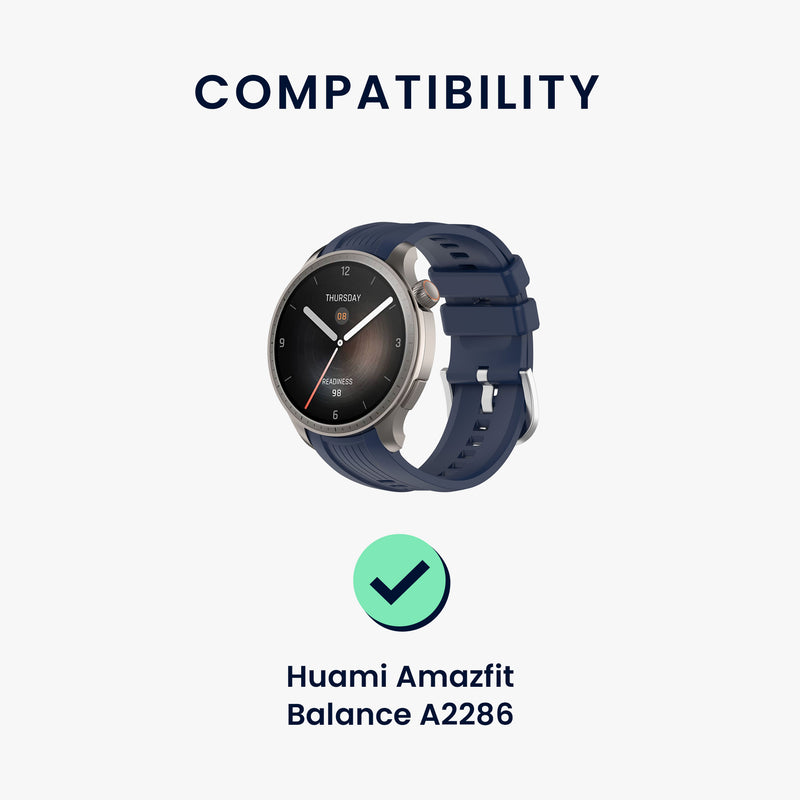 kwmobile USB Cable Charger compatible with Huami Amazfit Balance A2286 / Balance 2 A2429 / T-Rex 3 / Helio Strap Charging Cable - Smartwatch Replacement Cable - Fitness Tracker Charging Cable