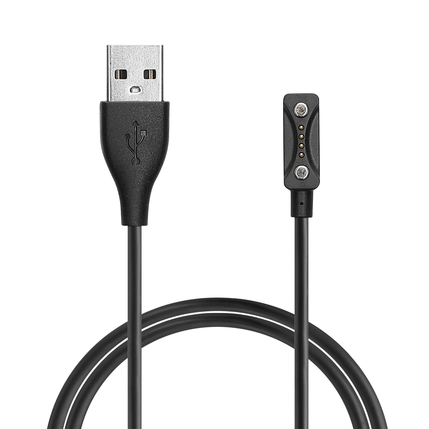 kwmobile USB Kabel Charger kompatibel mit Polar Ignite 3 / Pacer / Pacer Pro / Vantage V3 / Vantage M3 Ladekabel - Smart Watch Ersatzkabel - Fitnesstracker Aufladekabel in Schwarz Schwarz  