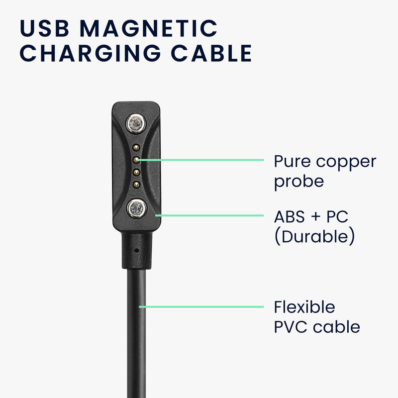 kwmobile USB Cable Charger compatible with Polar Ignite 3 / Pacer / Pacer Pro / Vantage V3 / Vantage M3 Charging Cable Smart Watch Replacement Cable Fitness Tracker Charging Cable