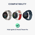 kwmobile USB Cable Charger compatible with Polar Ignite 3 / Pacer / Pacer Pro / Vantage V3 / Vantage M3 Charging Cable Smart Watch Replacement Cable Fitness Tracker Charging Cable