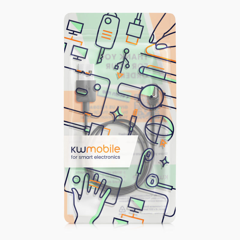 kwmobile USB Cable Charger compatible with imoo Watch Phone Z7 / Z8 / Z9 / Z10 Charging Cable Smartwatch Replacement Cable Fitness Tracker Charging Cable