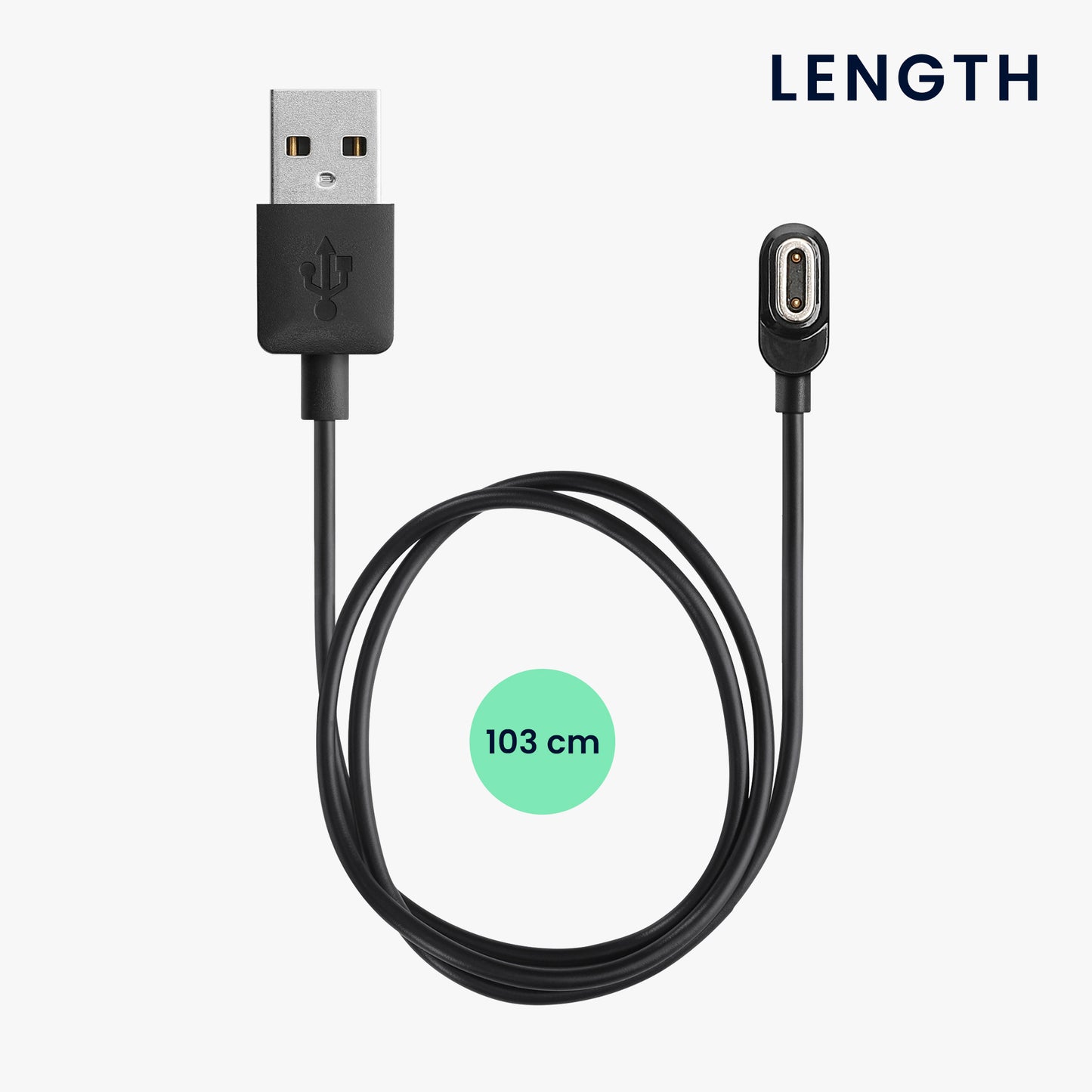 kwmobile USB Cable Charger compatible with imoo Watch Phone Z7 / Z8 / Z9 / Z10 Charging Cable Smartwatch Replacement Cable Fitness Tracker Charging Cable