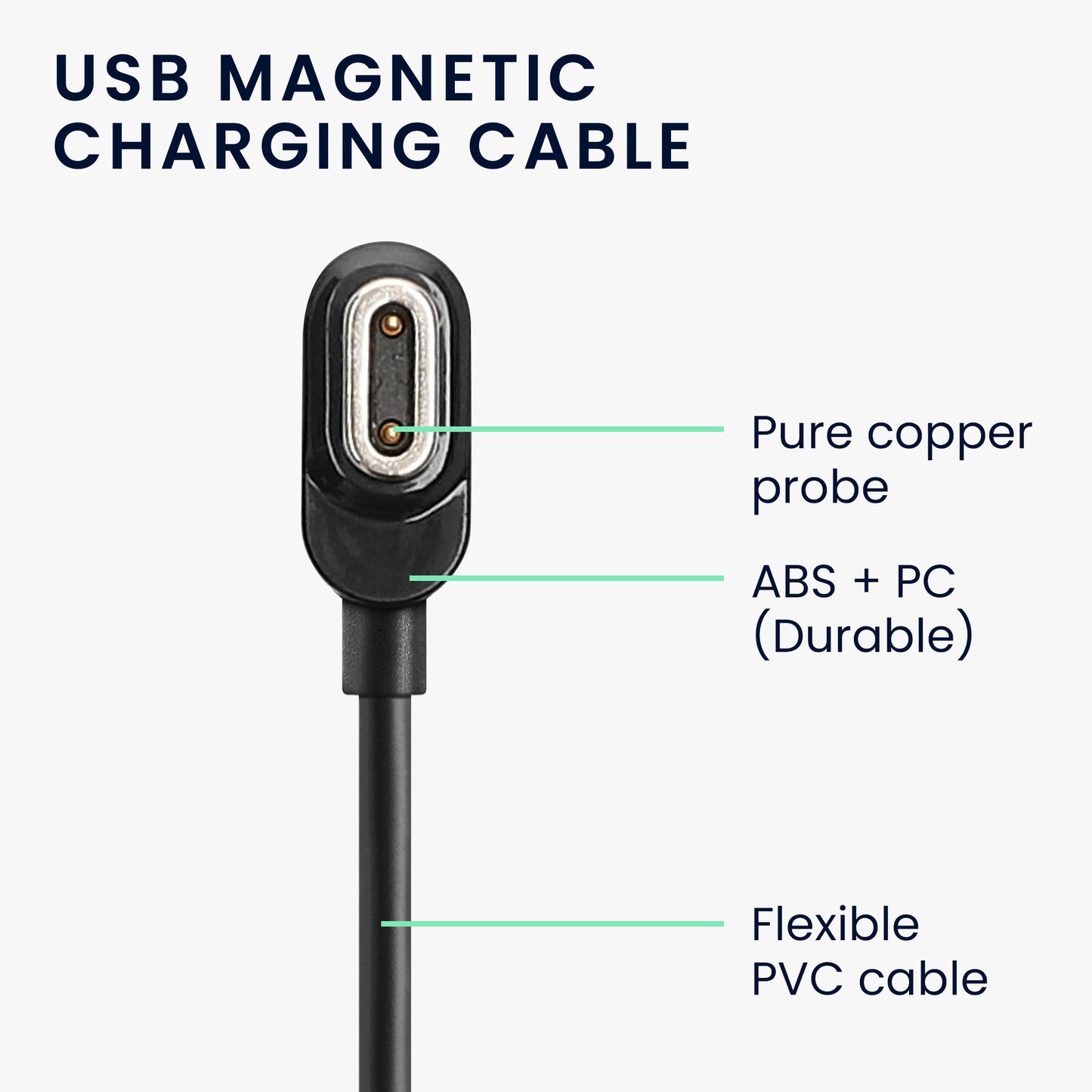 kwmobile USB Cable Charger compatible with imoo Watch Phone Z7 / Z8 / Z9 / Z10 Charging Cable Smartwatch Replacement Cable Fitness Tracker Charging Cable