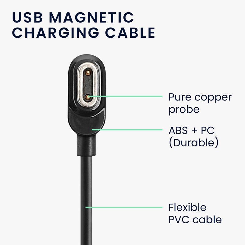 kwmobile USB Cable Charger compatible with imoo Watch Phone Z7 / Z8 / Z9 / Z10 Charging Cable Smartwatch Replacement Cable Fitness Tracker Charging Cable