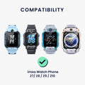 kwmobile USB Cable Charger compatible with imoo Watch Phone Z7 / Z8 / Z9 / Z10 Charging Cable Smartwatch Replacement Cable Fitness Tracker Charging Cable
