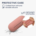 kwmobile Silicone Case for Sony WF-C700N Case - Headphone Protective Cover with Carabiner