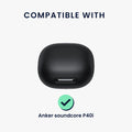 kwmobile Case for Anker Soundcore P40i Case - Headphone Protective Cover with Carabiner