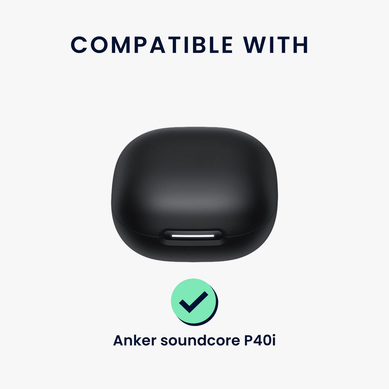 kwmobile Case for Anker Soundcore P40i Case - Headphone Protective Cover with Carabiner