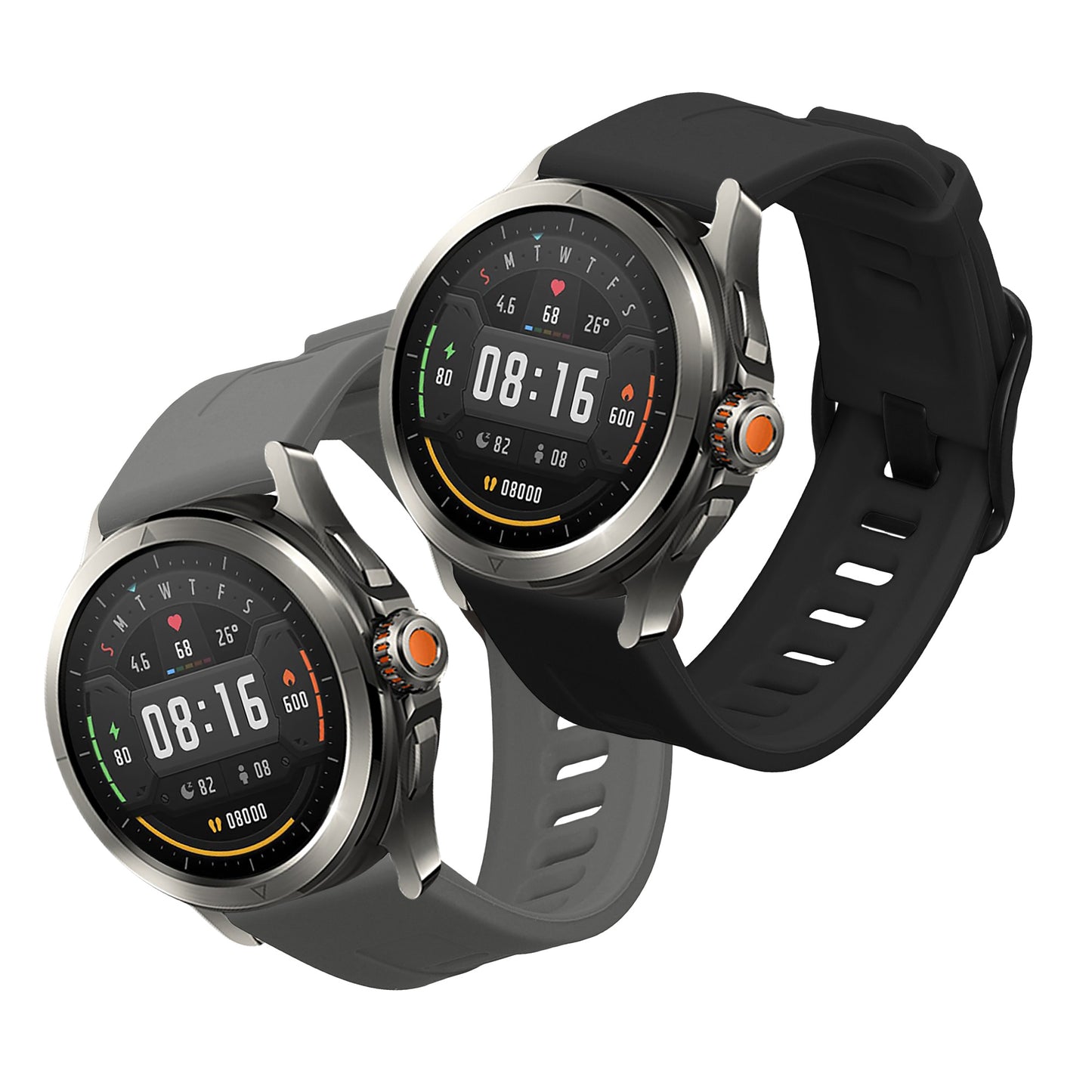 kwmobile Watch Strap for Xiaomi Watch S4 / S4 Sport / S3 / S2 / Watch S1 Active / Watch 5 Active Band Fitness Tracker Strap Set Replacement Strap Smartwatch