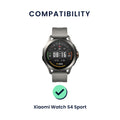 kwmobile Watch Strap for Xiaomi Watch S4 / S4 Sport / S3 / S2 / Watch S1 Active / Watch 5 Active Band Fitness Tracker Strap Set Replacement Strap Smartwatch