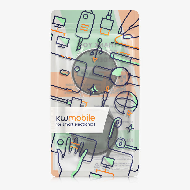 kwmobile Full-Body Cover compatible with Samsung Galaxy Watch 6 Case Full Body Fitness Tracker Privacy Case Set made of Glass