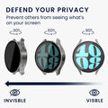 kwmobile Full-Body Cover compatible with Samsung Galaxy Watch 6 Case Full Body Fitness Tracker Privacy Case Set made of Glass
