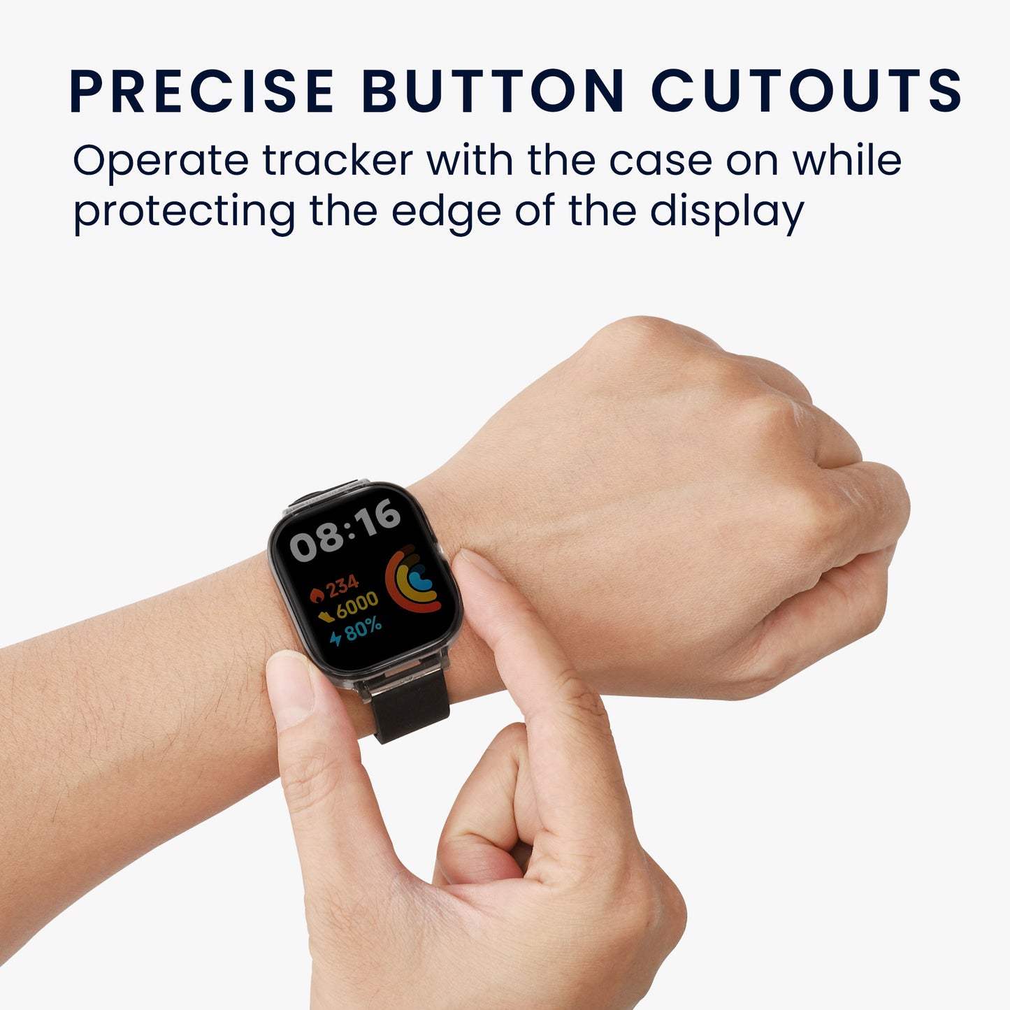 kwmobile Replacement Strap with Edge Protection Case Compatible with Xiaomi kwmobile Strap