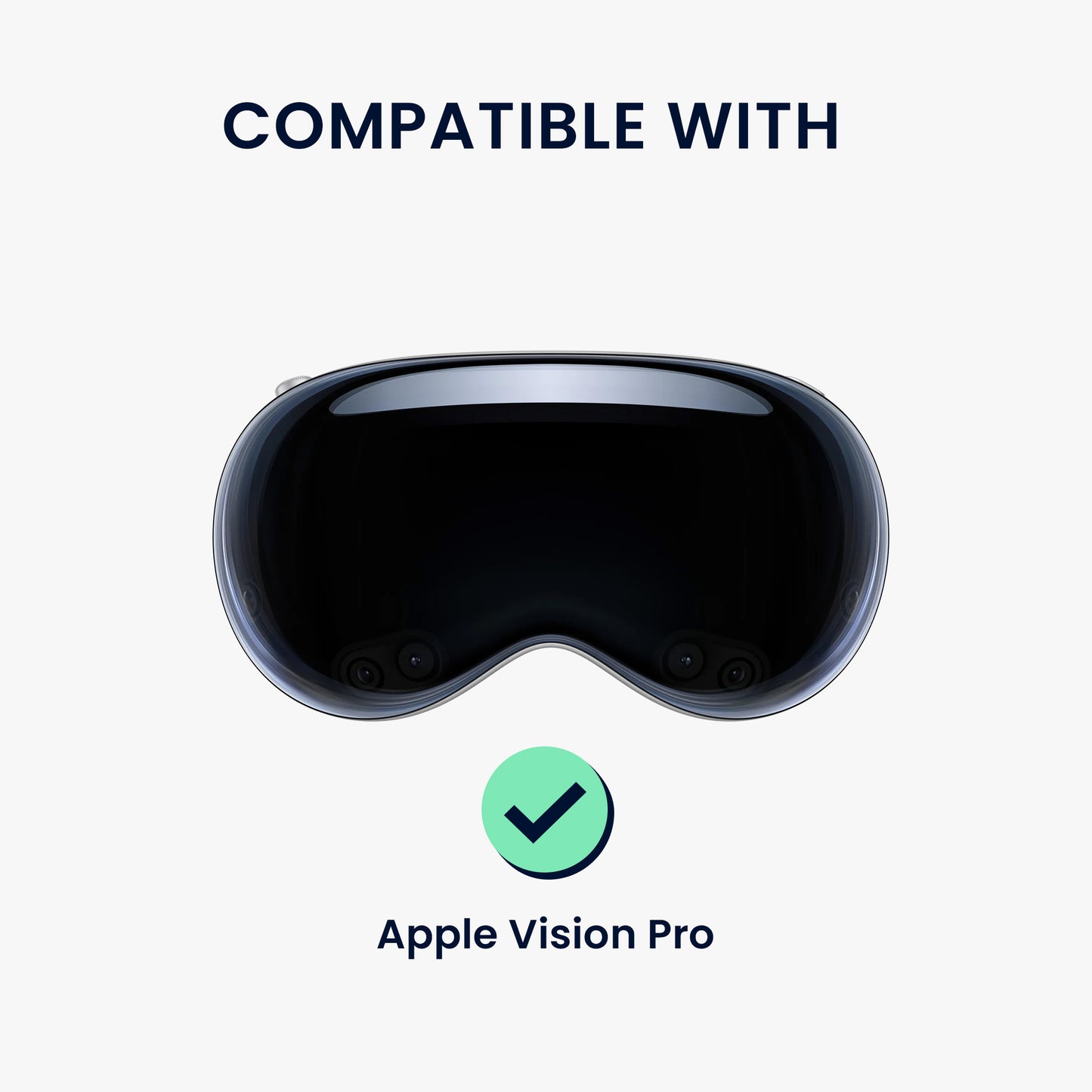 kwmobile Lens Cover compatible with Apple Vision Pro Protective Case - VR Headset Lens Protector Dustproof and Scratch-Resistant