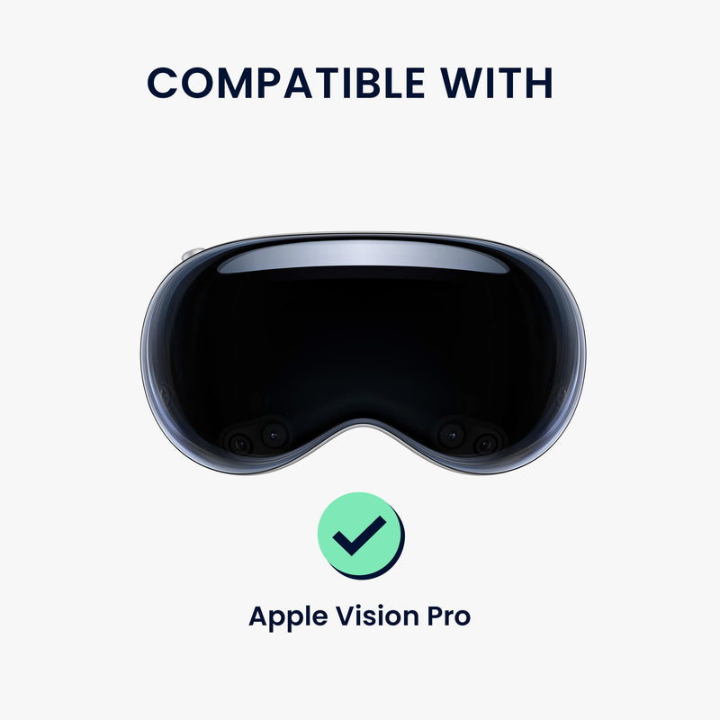 kwmobile Lens Cover compatible with Apple Vision Pro Protective Case - VR Headset Lens Protector Dustproof and Scratch-Resistant