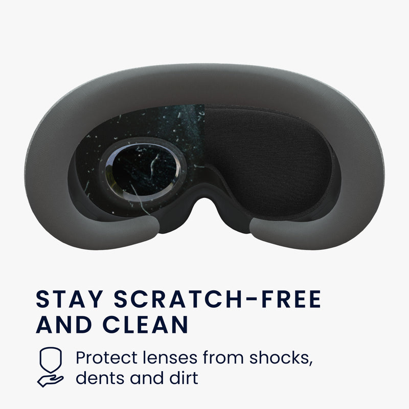 kwmobile Lens Cover compatible with Apple Vision Pro Protective Case - VR Headset Lens Protector Dustproof and Scratch-Resistant
