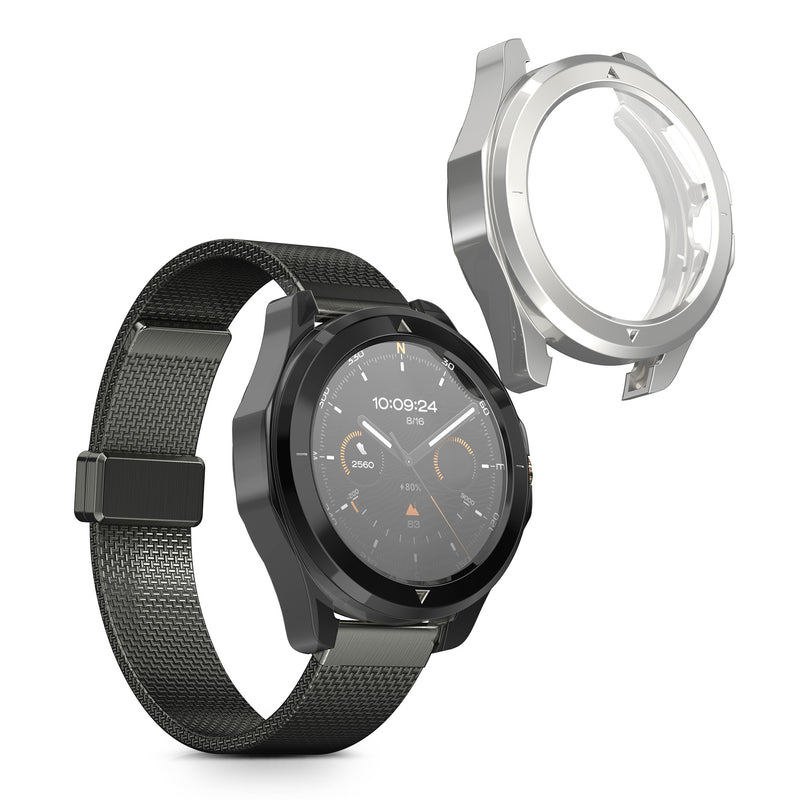 kwmobile Silicone Case for Xiaomi Watch S4 Sports Protective Cover Fullbody Display Cover Set