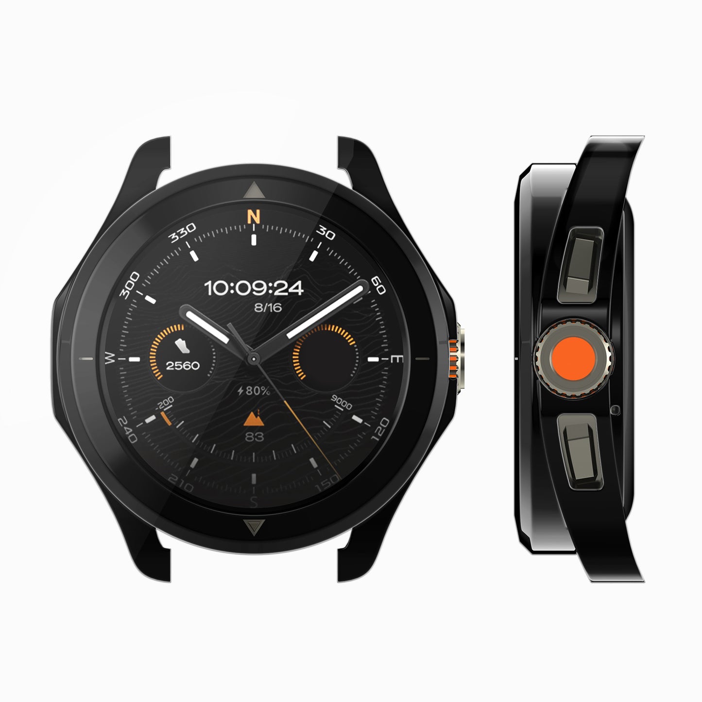 kwmobile Silicone Case for Xiaomi Watch S4 Sports Protective Cover Fullbody Display Cover Set