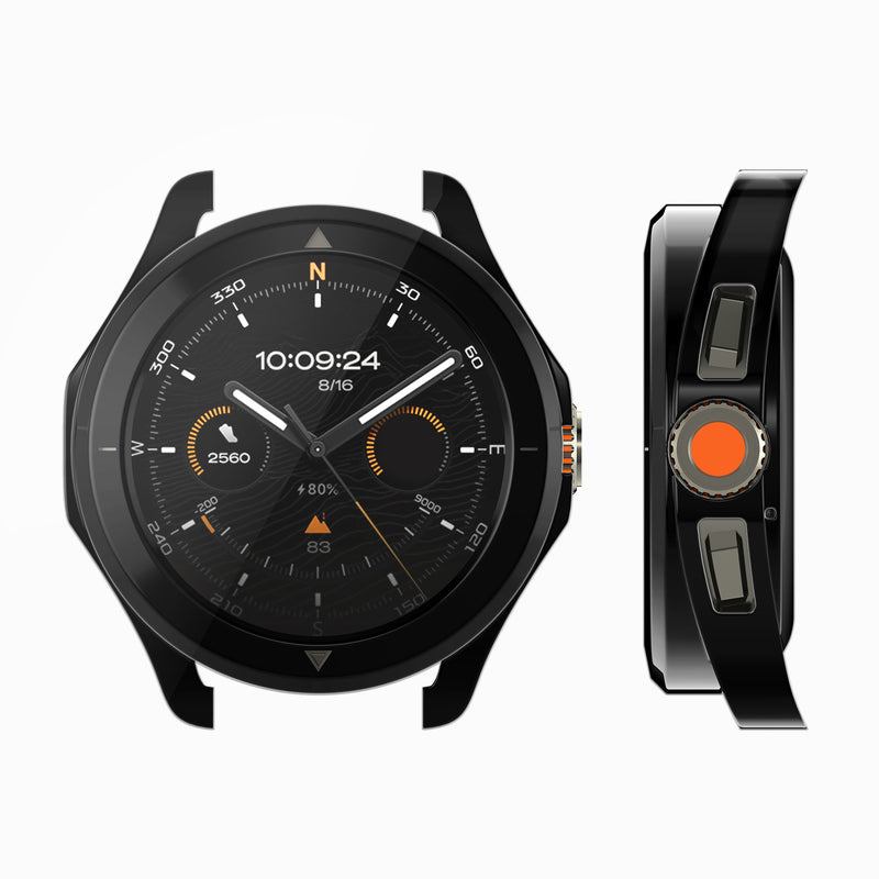 kwmobile Silicone Case for Xiaomi Watch S4 Sports Protective Cover Fullbody Display Cover Set