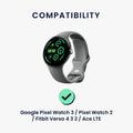 kwmobile USB C Charging Cable compatible with Google Pixel Watch 3 / Pixel Watch 2 / Fitbit Versa 4 3 2 / Ace LTE - Cable Charger - Smart Watch Type C Replacement Cable - Fitness Tracker Charging Cable