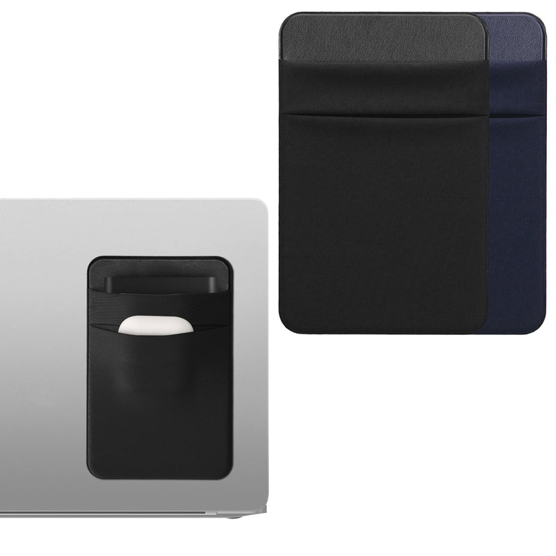 kwmobile Bag compatible with SanDisk Portable SSD, Samsung T7, Crucial X8, HDD - Set Holder for External SSD Hard Drive - 13x8cm - Elastic Self-Adhesive Case Cover