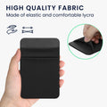 kwmobile Bag compatible with SanDisk Portable SSD, Samsung T7, Crucial X8, HDD - Set Holder for External SSD Hard Drive - 13x8cm - Elastic Self-Adhesive Case Cover